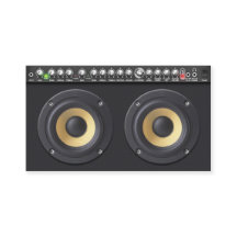 Auto-falantes altos Cartão de visita DJ