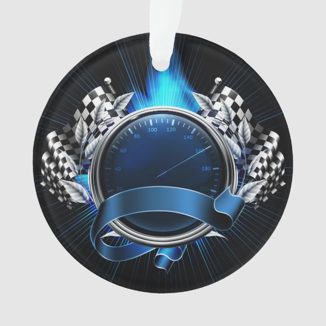 Auto Racing - Ornamento do Driver de Carro Race (Frente)