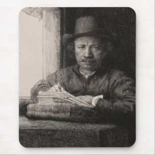 Auto-Retrato CC0169 Mousepad de Rembrandt