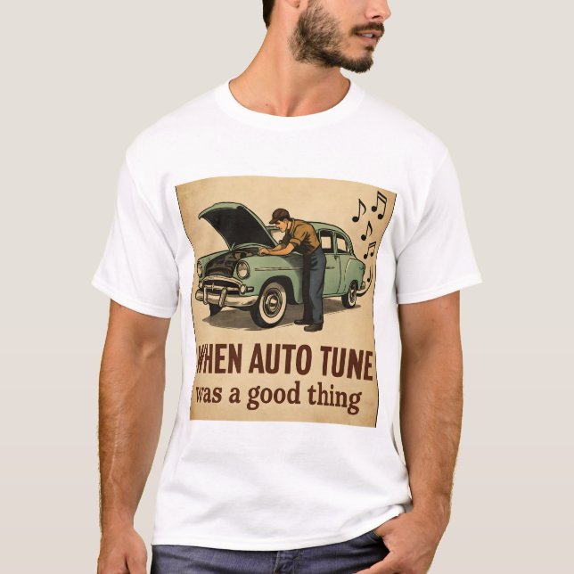 Auto tune funny T-Shirt (Frente)