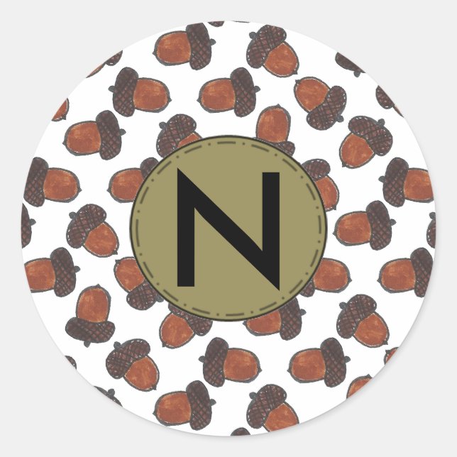 Autocolante Acorn Personalizado (Frente)