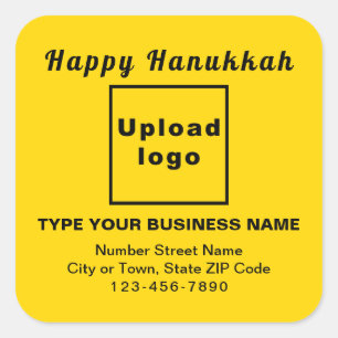 Autocolante amarelo Hanukkah