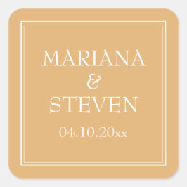 Autocolante amarelo minimalista moderno