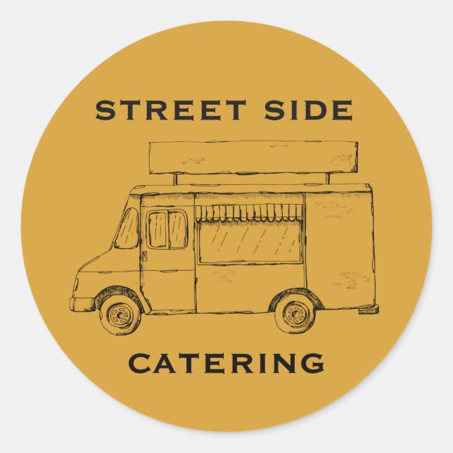 Autocolante amarelo personalizado do caminhão de c (Frente)