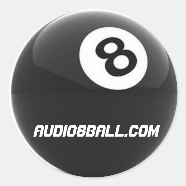 Autocolante Audio8ball.com (Frente)