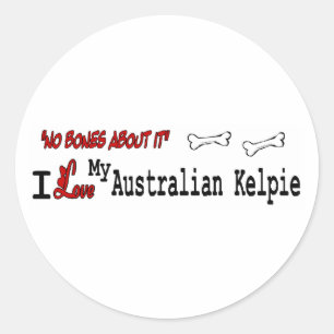 Autocolante australiano Kelpie (I Love)