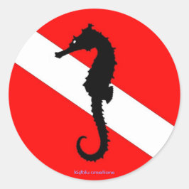 autocolante - bandeira de mergulho