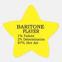 Autocolante Baritone Hot Air Star