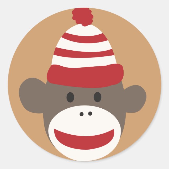 Autocolante Bico Smiley Monkey Face (Frente)