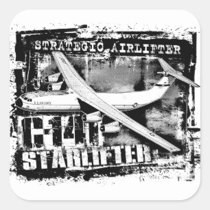 Autocolante C-141 Starlifter Square