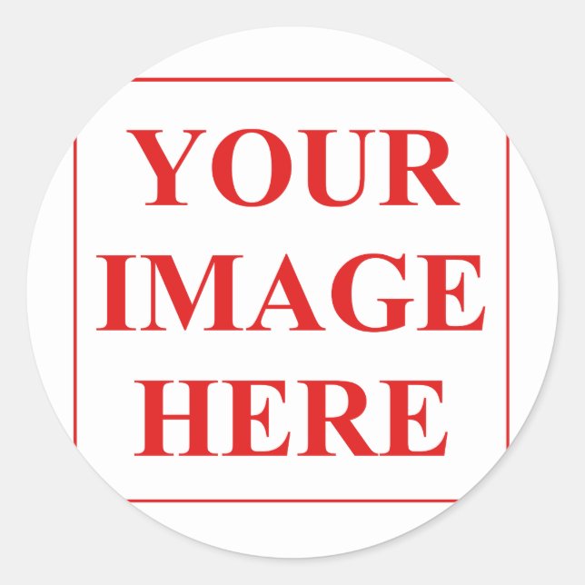Autocolante circular personalizado para personaliz (Frente)