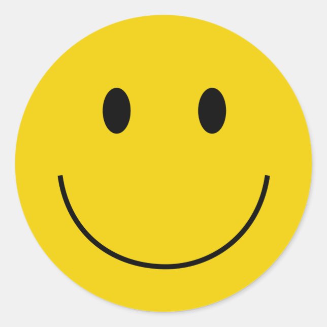 Autocolante clássico redondo (Frente)