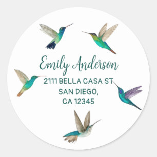 Autocolante clássico redondo