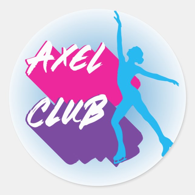 autocolante "clube Axel" (Frente)