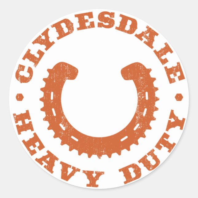 Autocolante Clydesdale MTB "Heavy Duty" (Frente)
