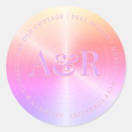 Autocolante com cotovelo com monograma