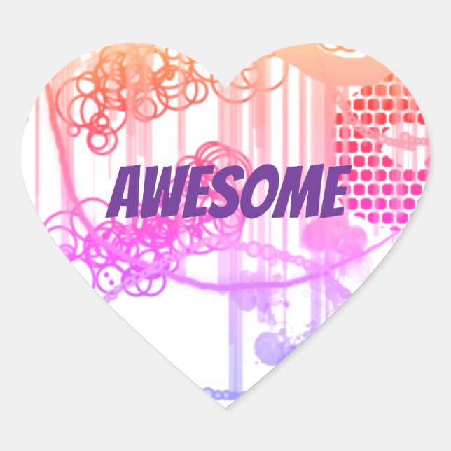 Autocolante Com Design Abstrato (Frente)