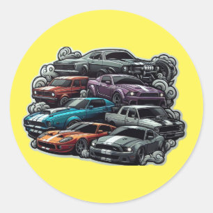 autocolante com fundo amarelo