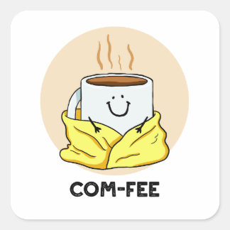 Autocolante Comfy Coffee Pun