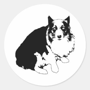 Autocolante Corgi De Corte Limpo