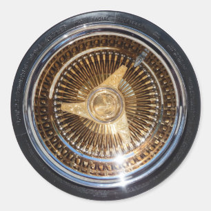 Autocolante das rodas de arame inferior