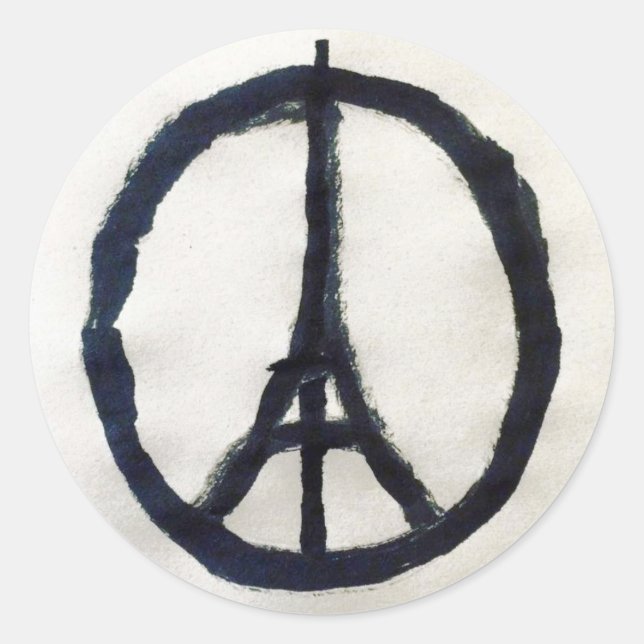 Autocolante de apoio a França (Frente)
