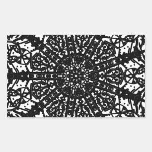 Autocolante de arte monocromática