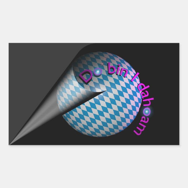 Autocolante de automóvel “Do é j dahoam” (Frente)