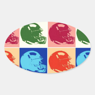 Autocolante De Capa De Futebol De pop Art