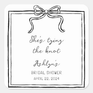 Autocolante de Casando com Traços Simples