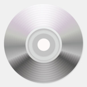 Autocolante de CD Round