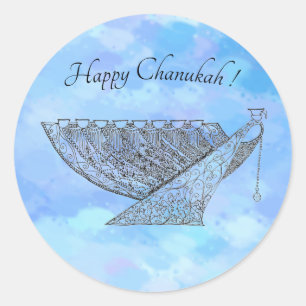 Autocolante de Chanukah personalizável, pequeno