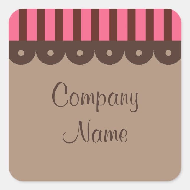 Autocolante de chocolate para empresas (Frente)