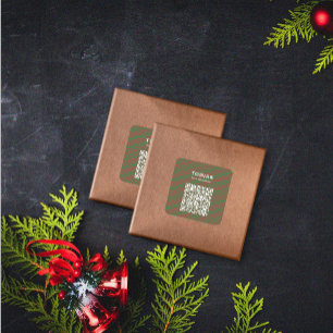 Autocolante de código QR de Natal Moderno