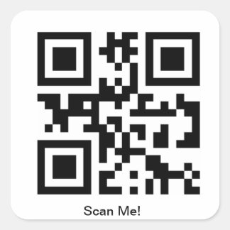Autocolante de código QR personalizado
