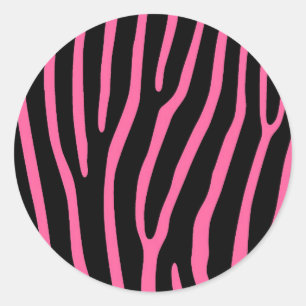 Autocolante de cor rosa e preto