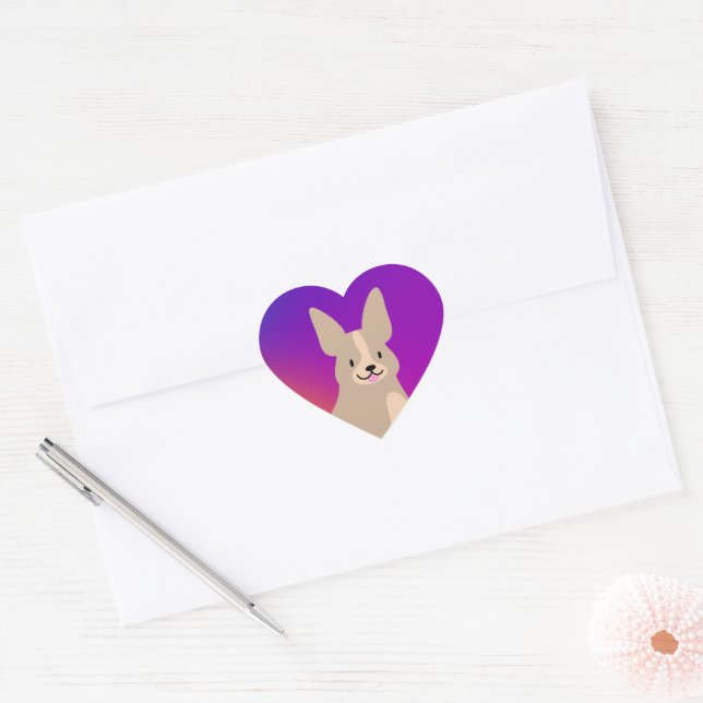Autocolante de Corgi Super Bonito (Envelope)