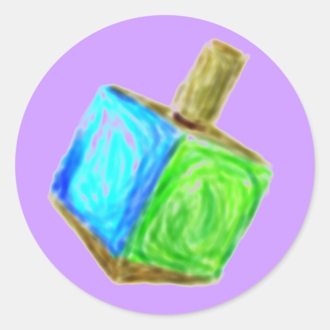 Autocolante de Dreidel (Frente)