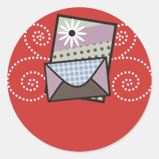 autocolante de embalagem de cartões feitos à mão