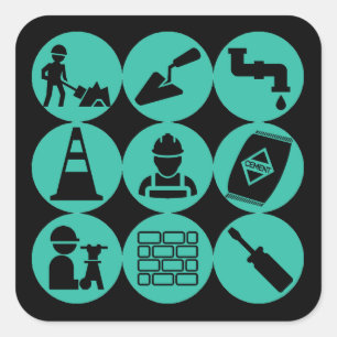 Autocolante de engenharia civil