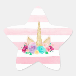 Autocolante de Estrelas de Unicorno