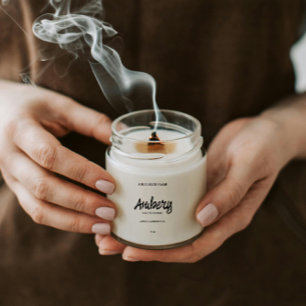 Autocolante de etiquetas de Sandalwood Amber