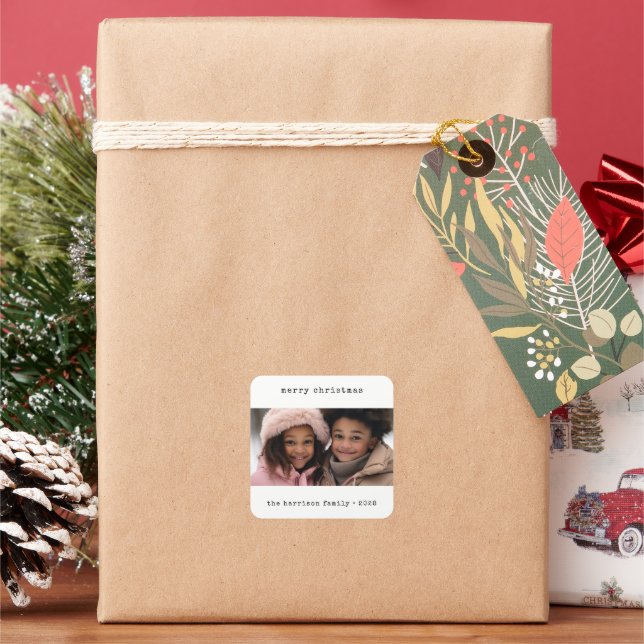 Autocolante de fotos de natal de máquinas de escre (Feriado)