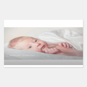 Autocolante de fotos de Natal minimalista