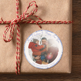 Autocolante de fotos de Natal Personalizado - Pers