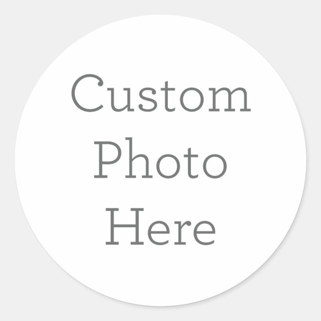 Autocolante de fotos personalizado (Frente)