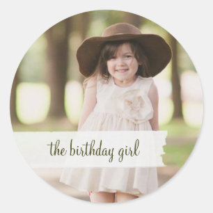 Autocolante de fotos personalizável