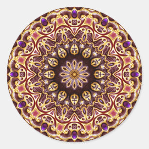 Autocolante de Geometria Jewel Mandala
