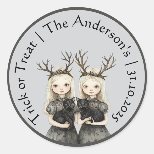 Autocolante de Halloween (Frente)