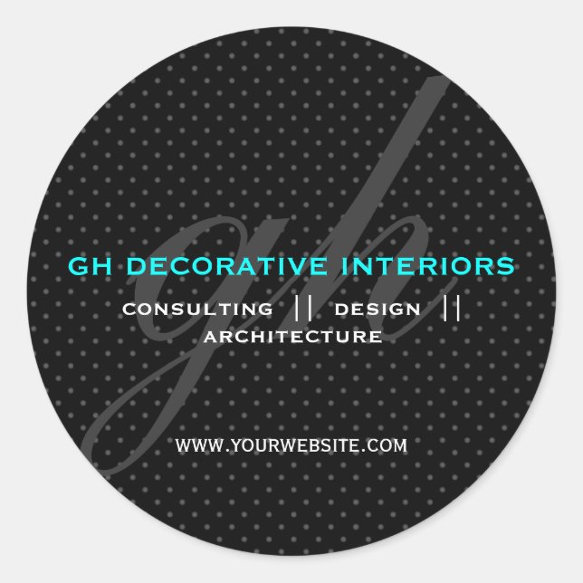 Autocolante de Iniciais do Bolinhas (Frente)